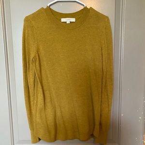 LOFT mustard sweater